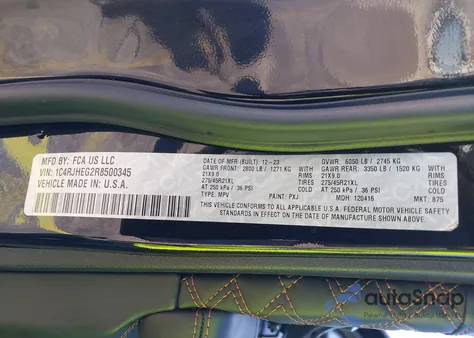 2024 Jeep Grand Cherokee Summit Reserve 4X4 from USA, damaged, VIN 1C4RJHEG2R8500345